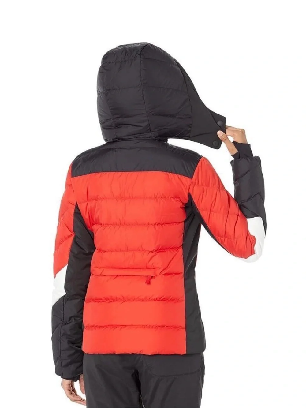 Bogner Fire+Ice Red, Black & White Puffer Jacket - Hooded ski Coat